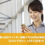 【12月12日まで】エルドアカジノの思い出のツイッター投稿で3000円の現金チップ！